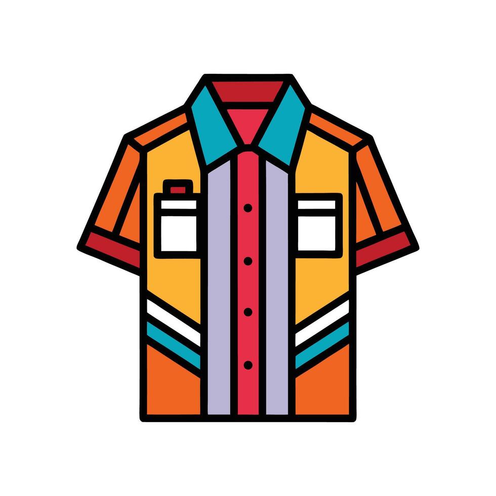 Stylish Bold Graphic Art Shirt Design vector