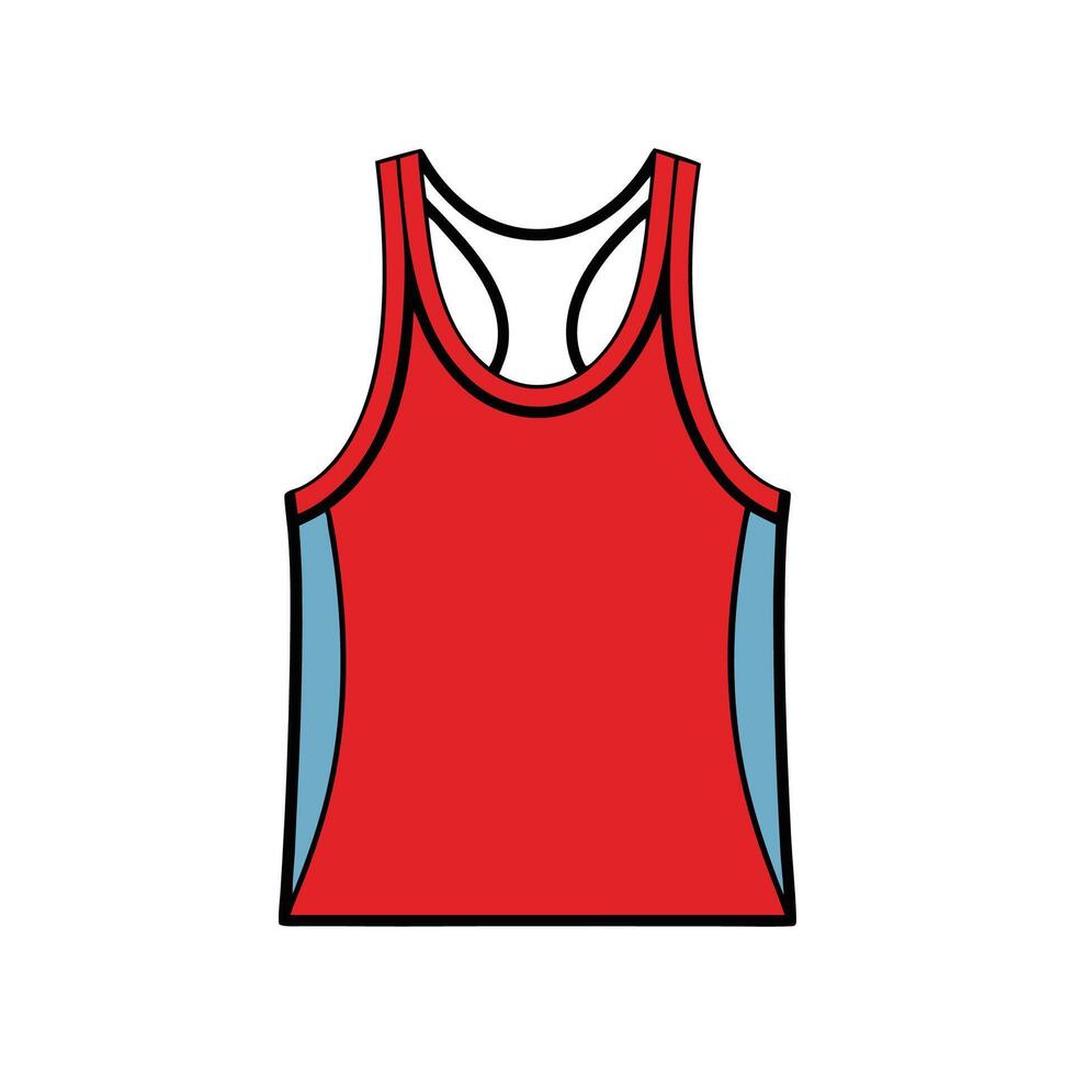 Unique Breathable Racerback Tank Illustration vector