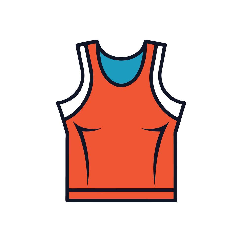 Trendy Classic Gym Tank Top Artwork vector
