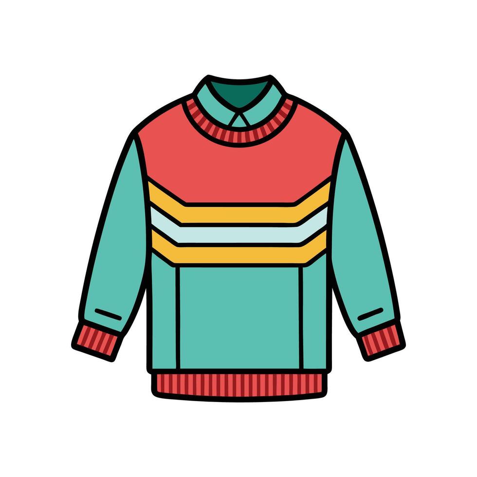 Chic Cozy Knit Sweater TShirt Graphic vector