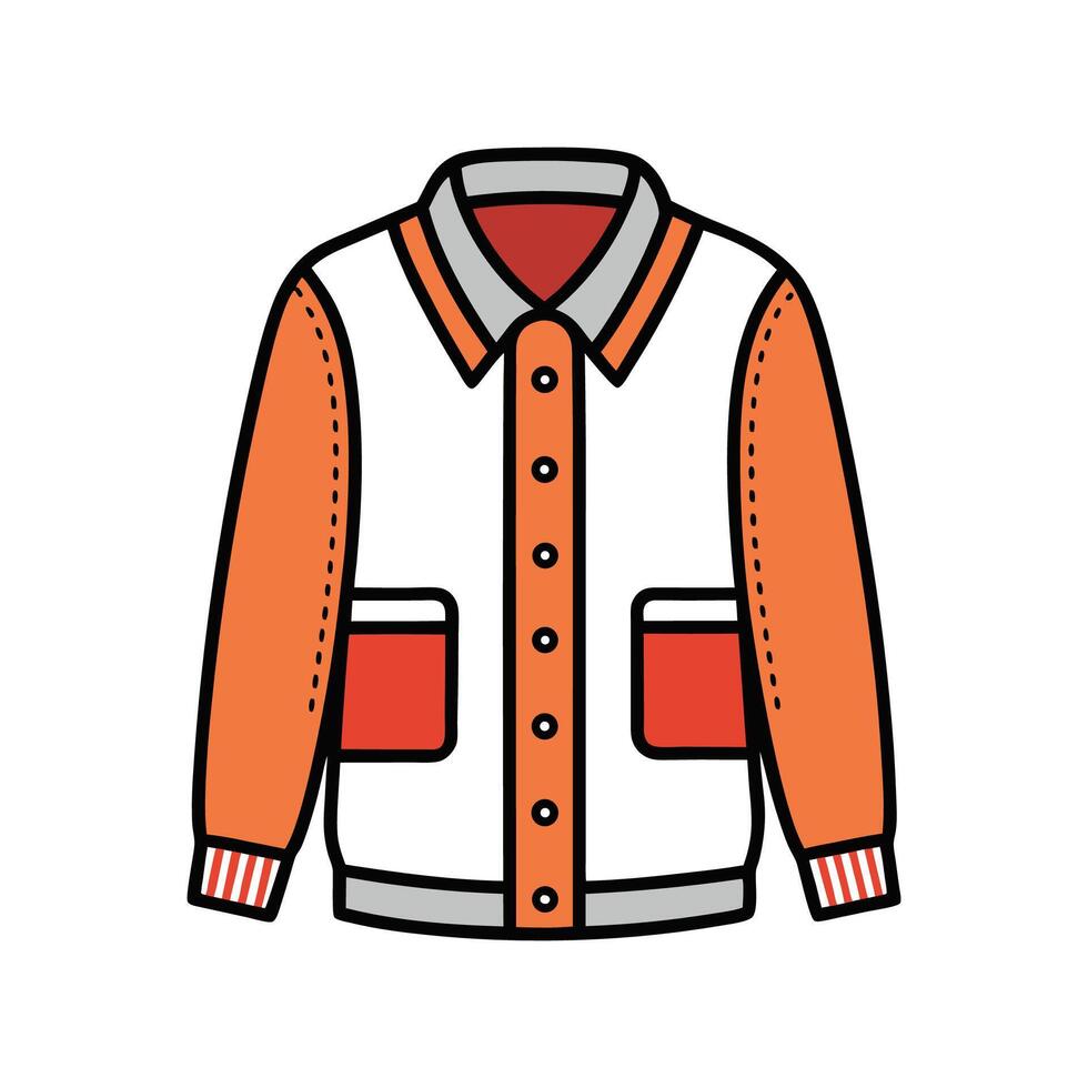 Stylish Cozy Layered Cardigan Graphic vector