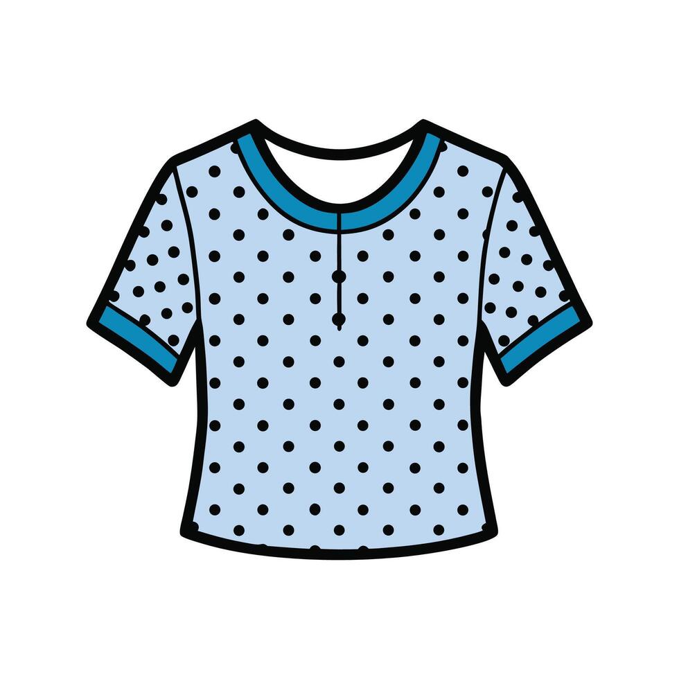 Stylish Dotted Print TShirt Graphic vector