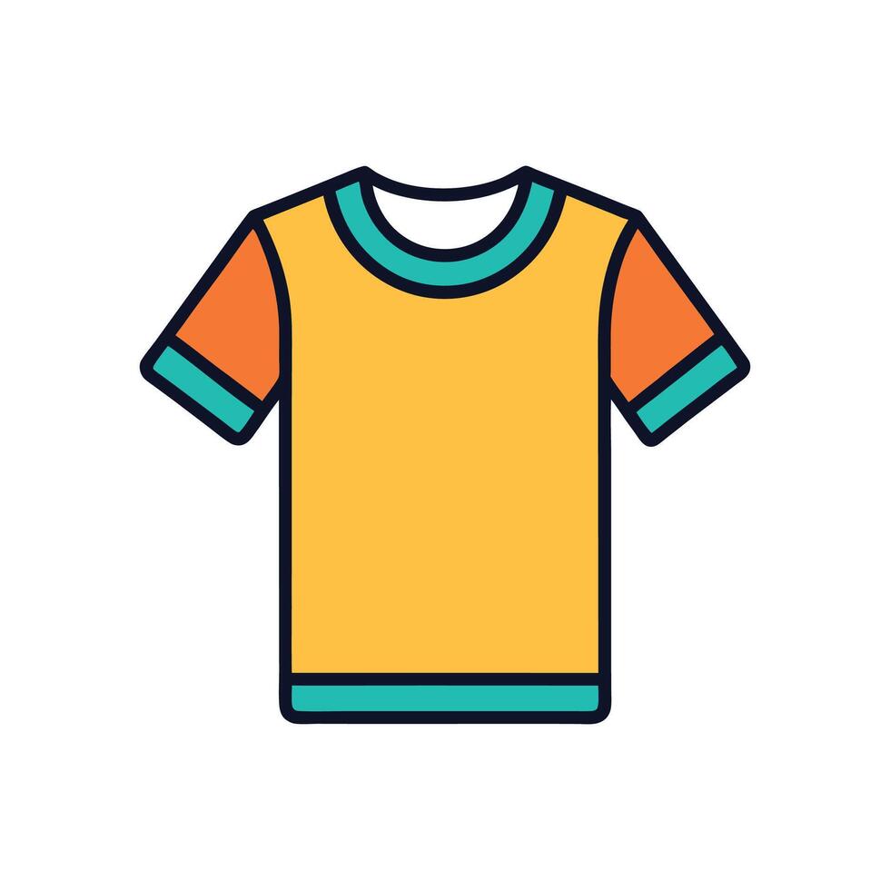 Trendy Double Layered Tee Illustration vector