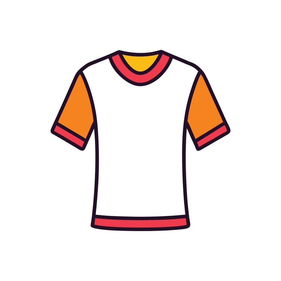 Chic Double Layered Tee Design vector