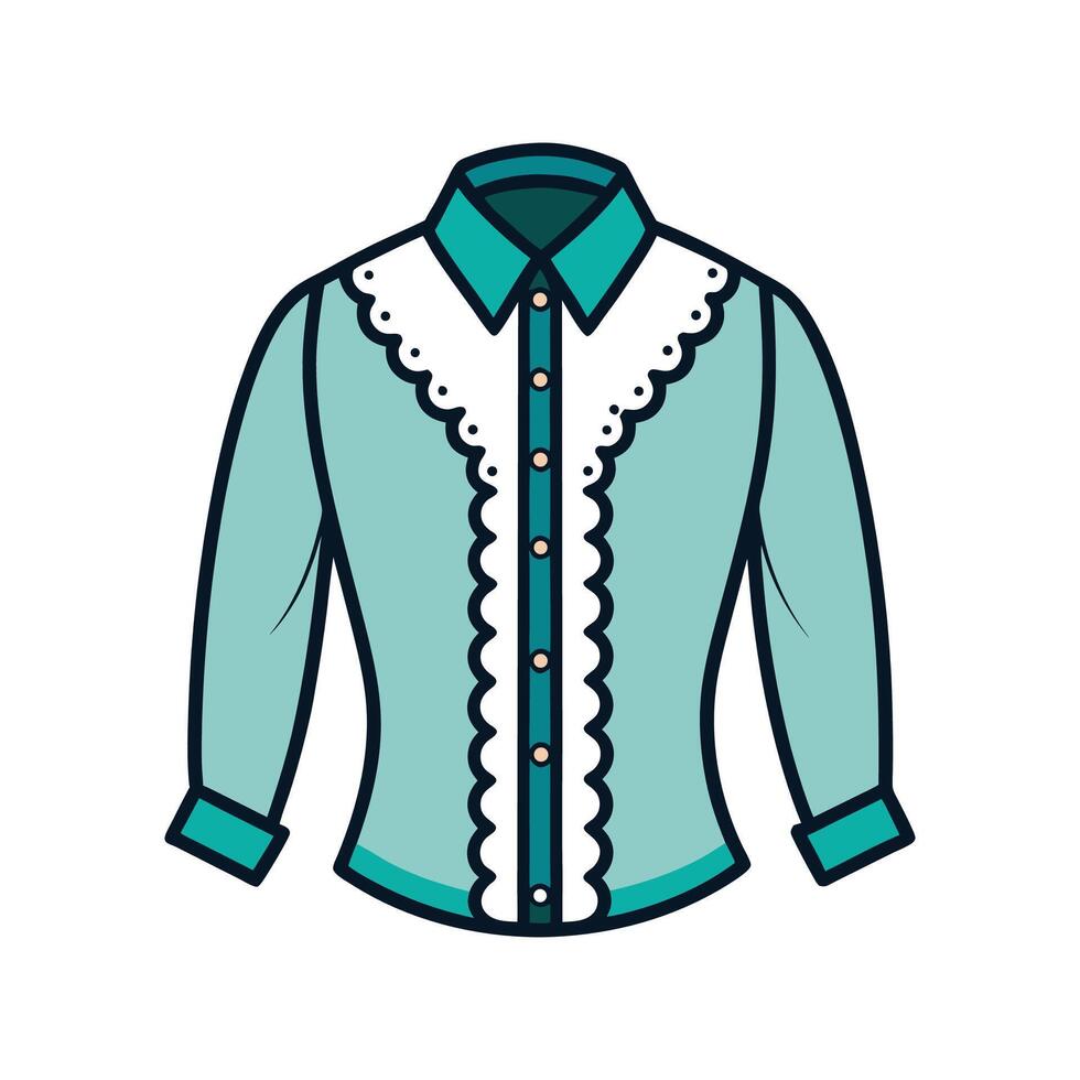 Unique Elegant Lace Trim TShirt Art vector