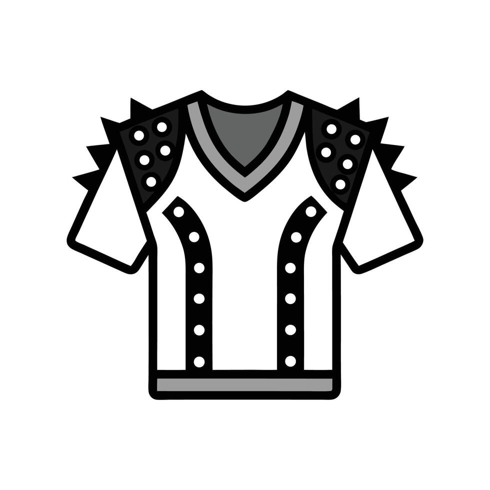 Chic Outline of Studded Rocker Tee vector