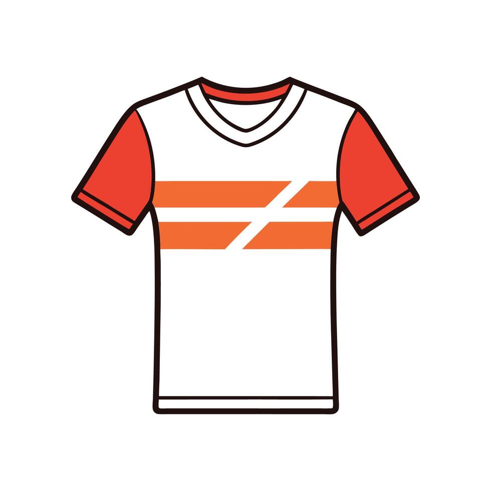 Creative Outline Design of Subtle Embossed Print Tee vector