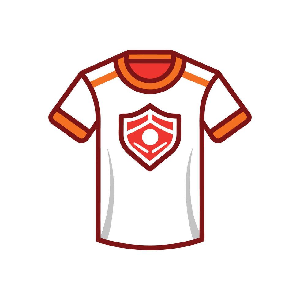 Unique Bold Outline of Subtle Embossed Print Tee Art vector