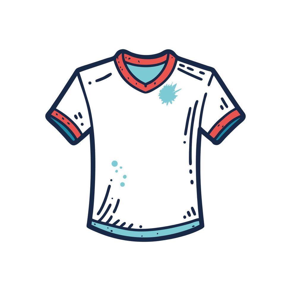 Unique Bold Outline of WornIn Vintage Tee Art vector
