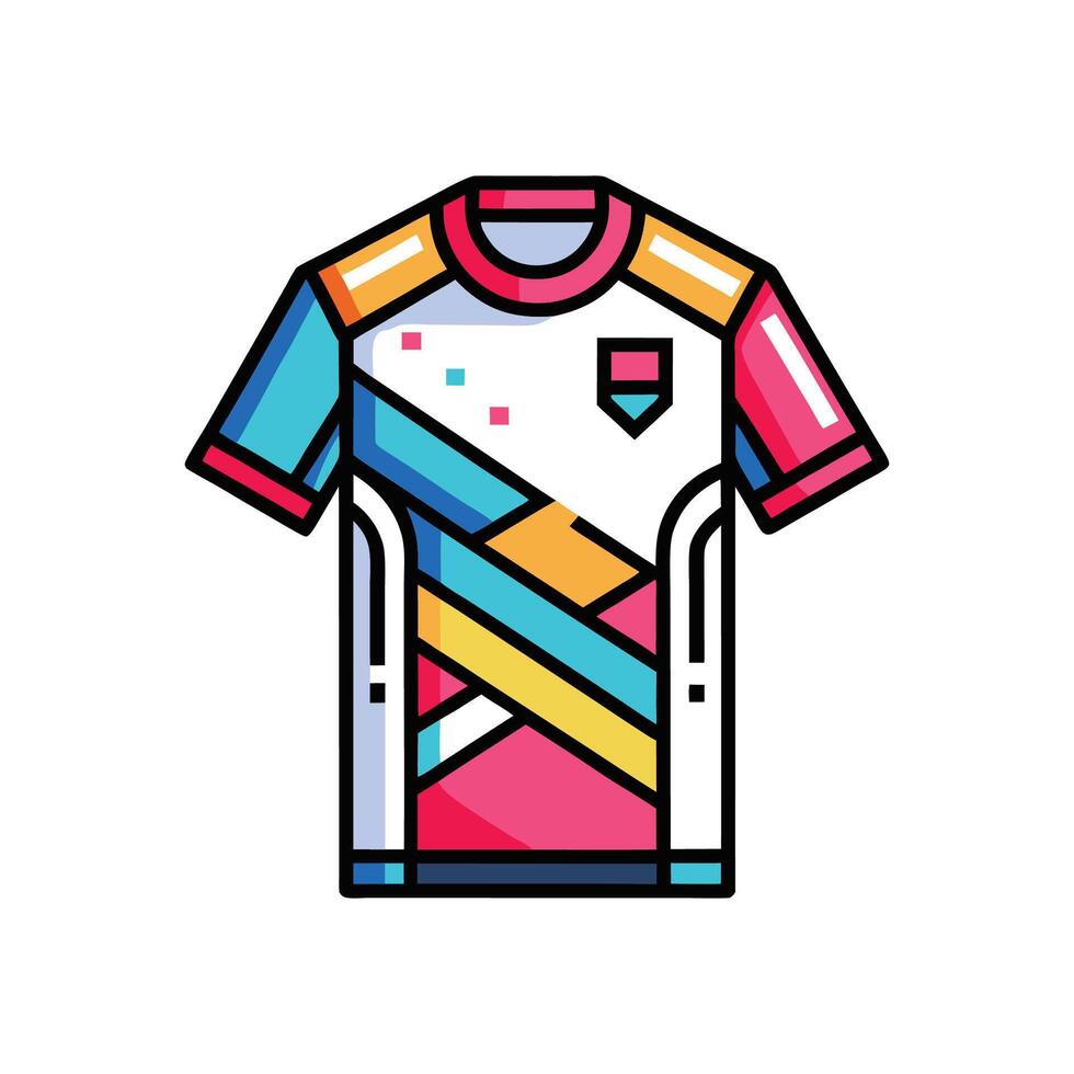 Unique Modern Digital Print Tee Design vector