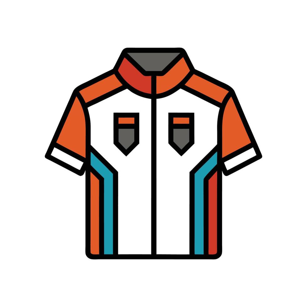 Bold Outline Modern Techwear Shirt Design vector