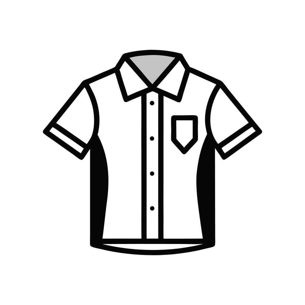 Stylish Monochrome Aesthetic Shirt Design vector