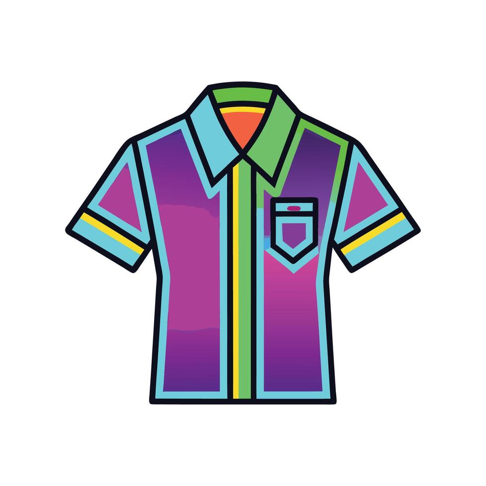 Chic Neon Glow Party Shirt Bold Design vector
