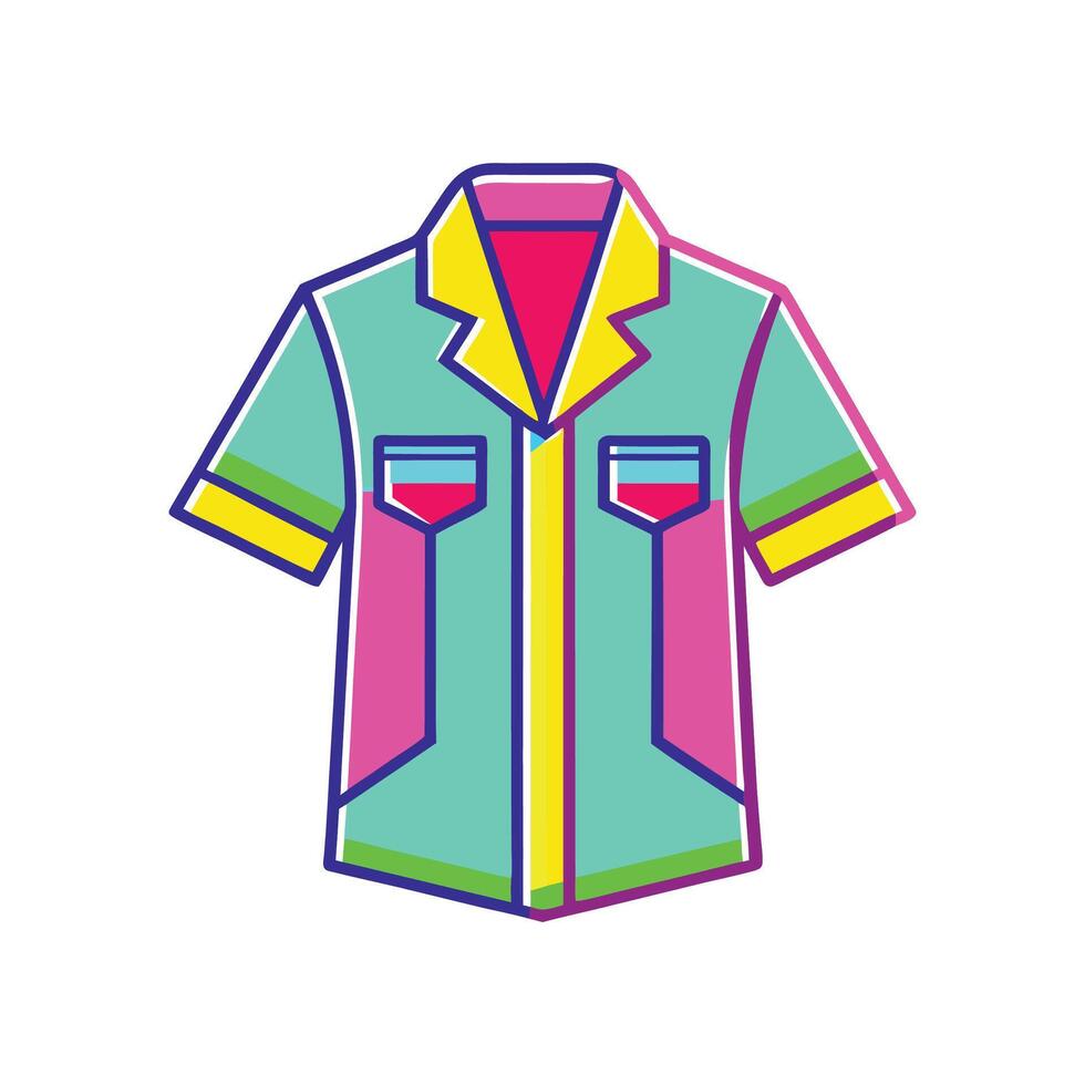 Stylish Neon Glow Party Shirt Design vector