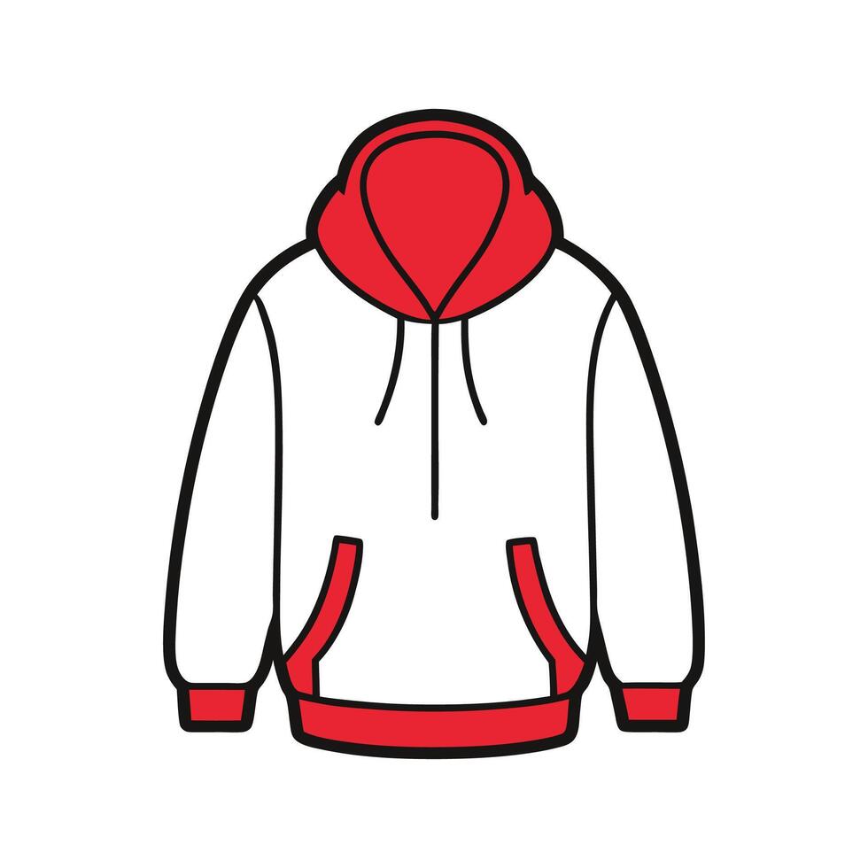 Stylish Oversized Hoodie Design vector