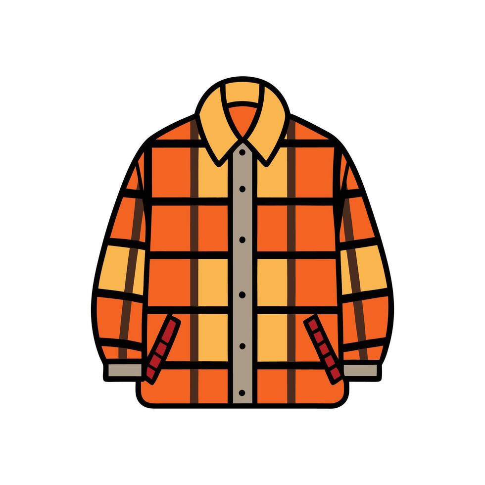 Unique Oversized Cozy Flannel Design vector