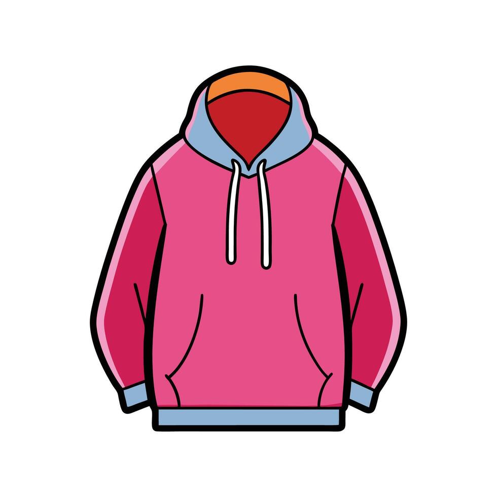 Unique Oversized Hoodie Design vector
