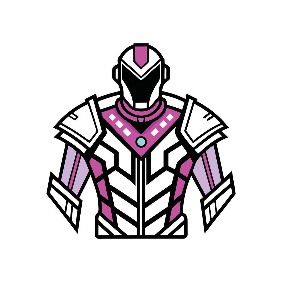Innovative Bold Outline of SciFi Cyberpunk Tee vector