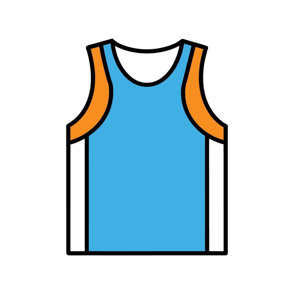 Chic Outline of Sporty Sleeveless Tank vector
