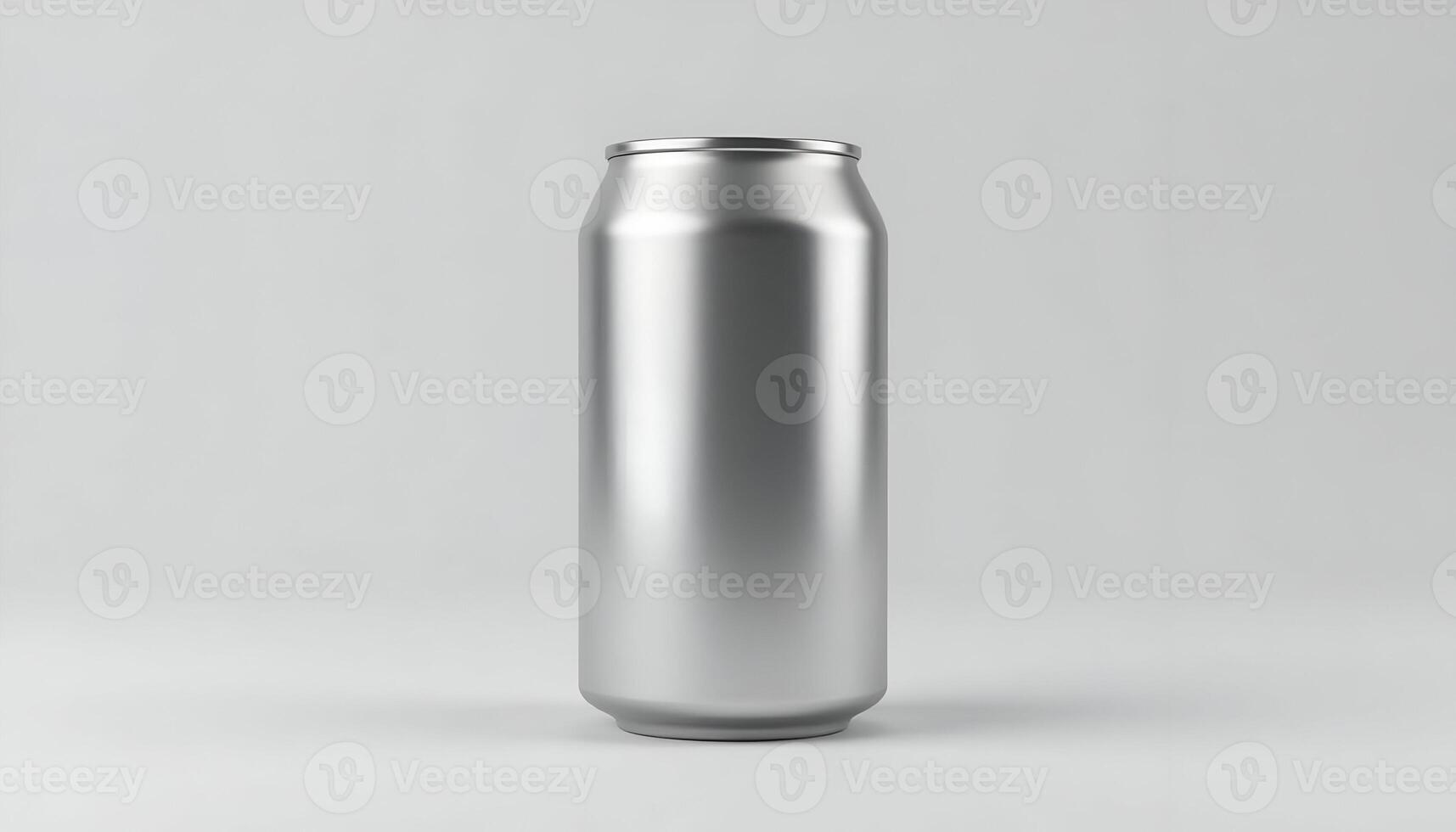 Aluminum can mockup isolated, suitable for branding and product presentation, clean design in front of plain background, transparent photo