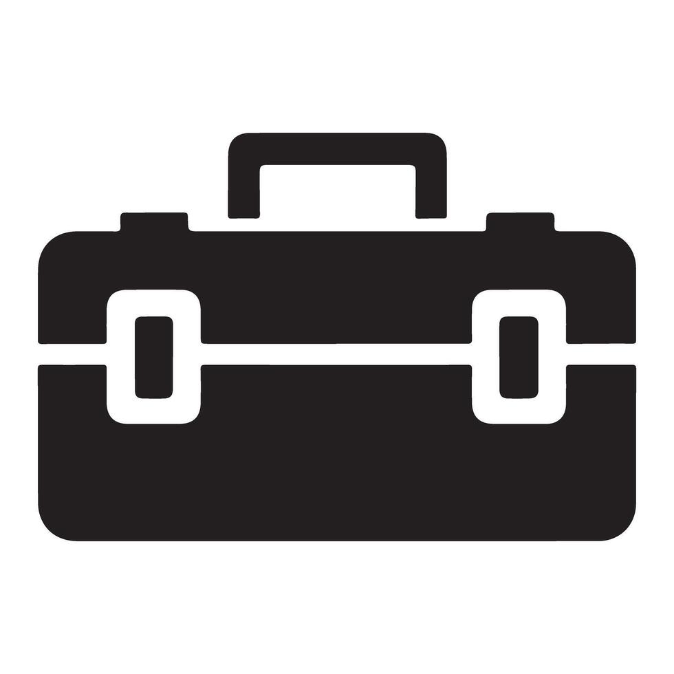 Silhouette classic toolbox graphic organizing tools with vintage charm vector