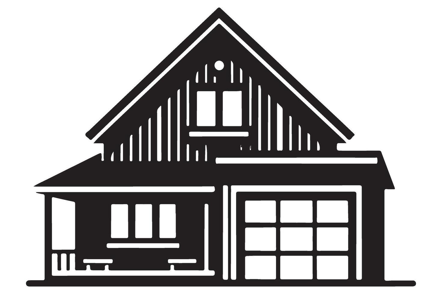 Cozy House Illustration Charming Home Design Graphic Resources vector