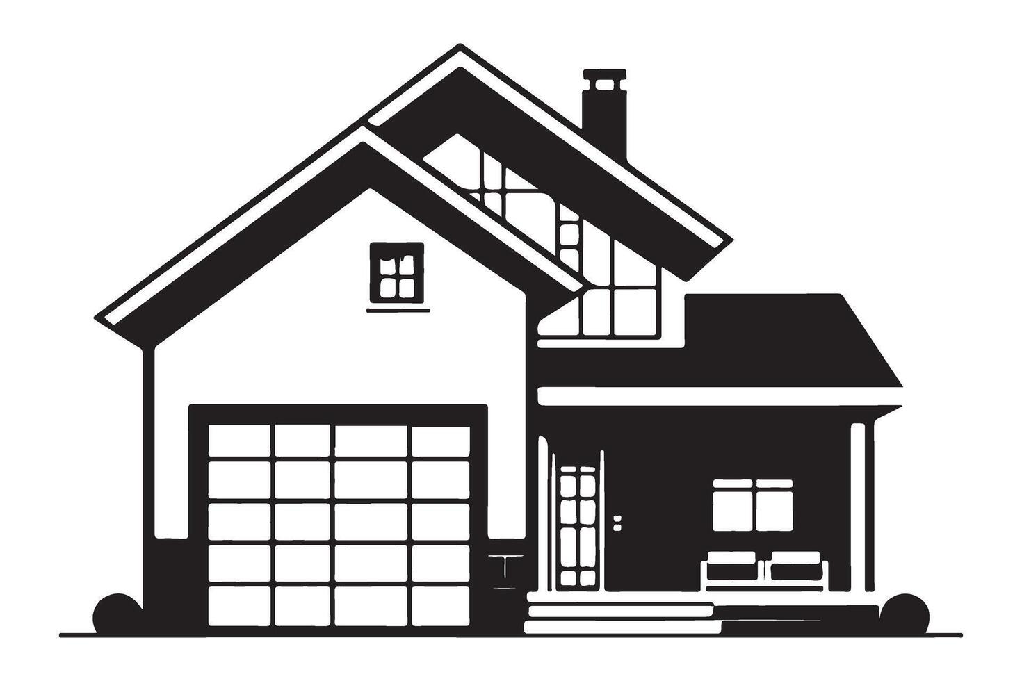 Charming House Illustration Home Sweet Home Graphic Elements vector