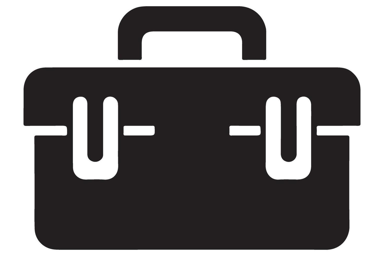 Toolbox icon for construction work and repair needs vector