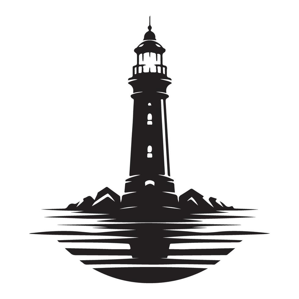 Lighthouse Illustration for Maritime or Coastal Designs vector