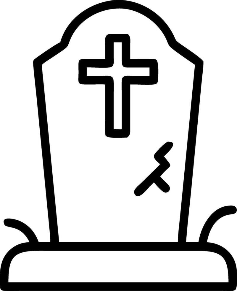 Timeless Gravestone with Engraving vector