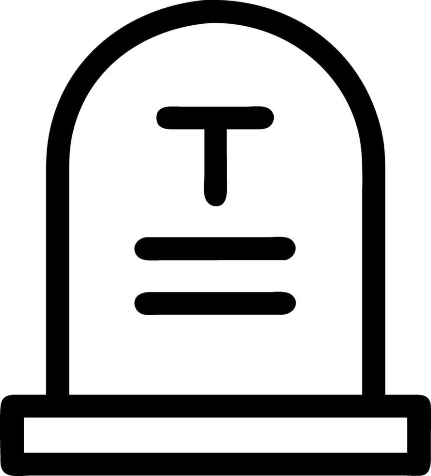 Minimalist Tombstone Artwork vector