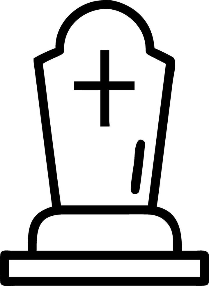 Creative Gravestone Etching Concept vector
