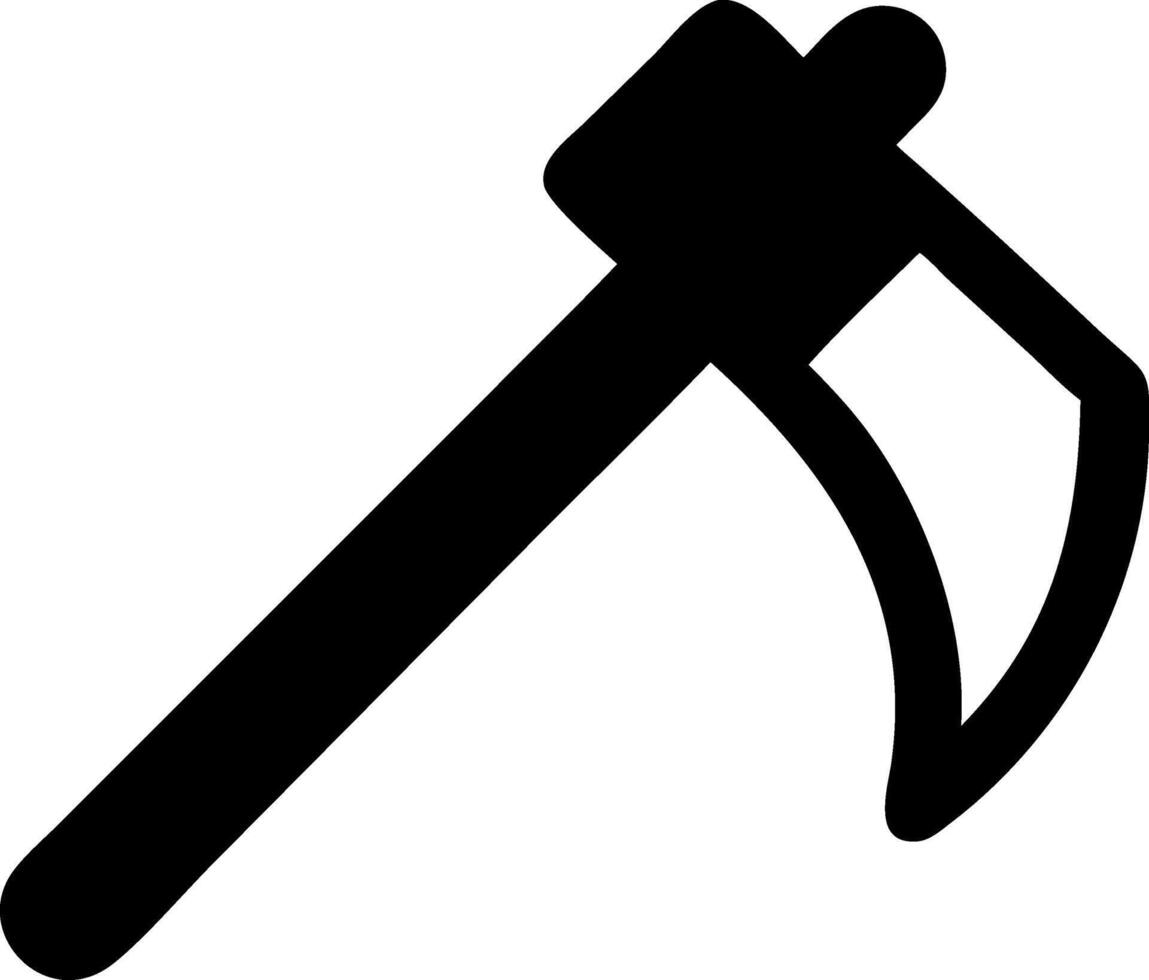 Stylish Garden Axe Composition vector