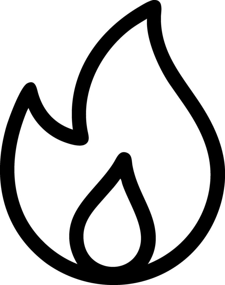 Modern Flame Symbol Design vector