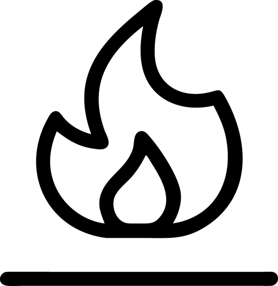 Elegant Burning Flame Artwork vector