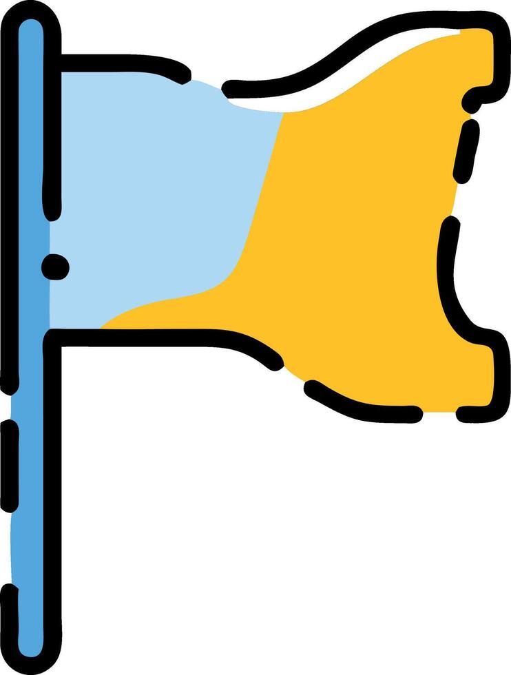 Unique Custom Flag Concept vector