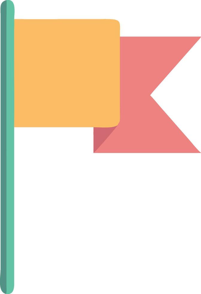 Vintage Flag Illustration Style vector