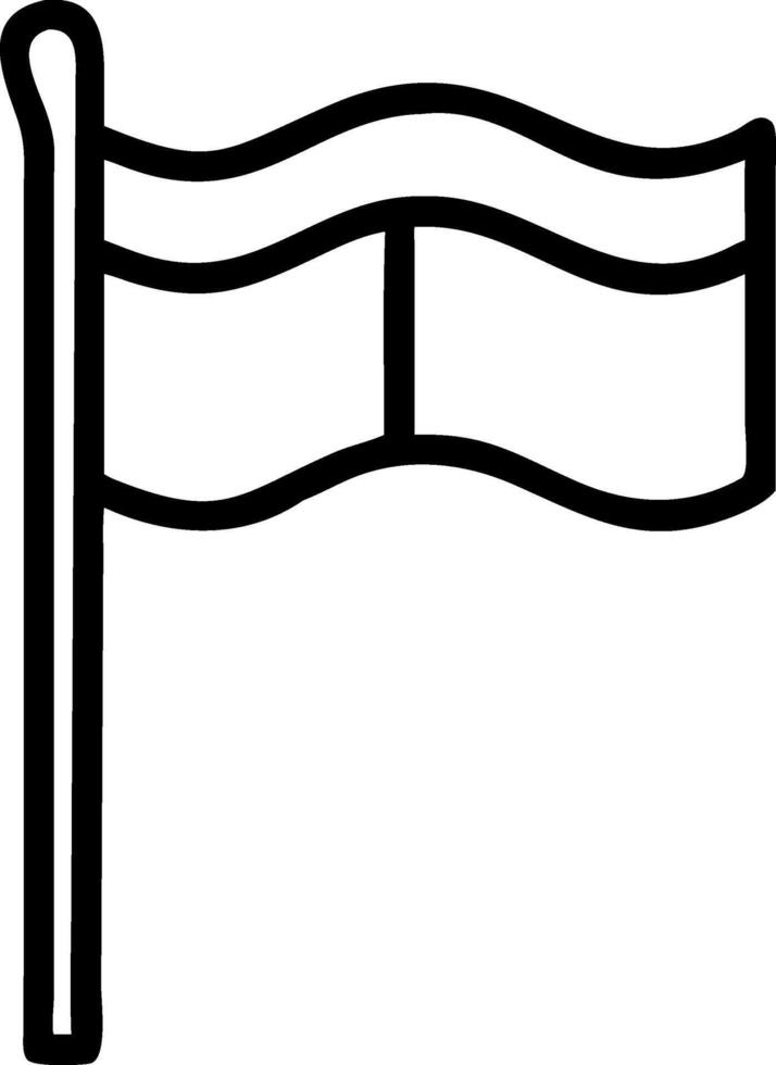 Minimalist Flag Symbol Design vector