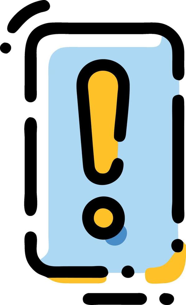 High-Impact Exclamation Mark Composition vector