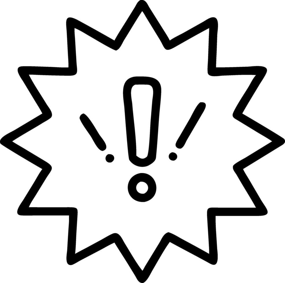 Classic Exclamation Symbol Design vector