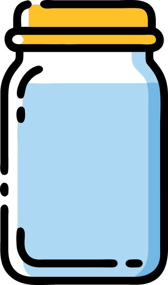 Unique Bottle and Jar Artwork vector