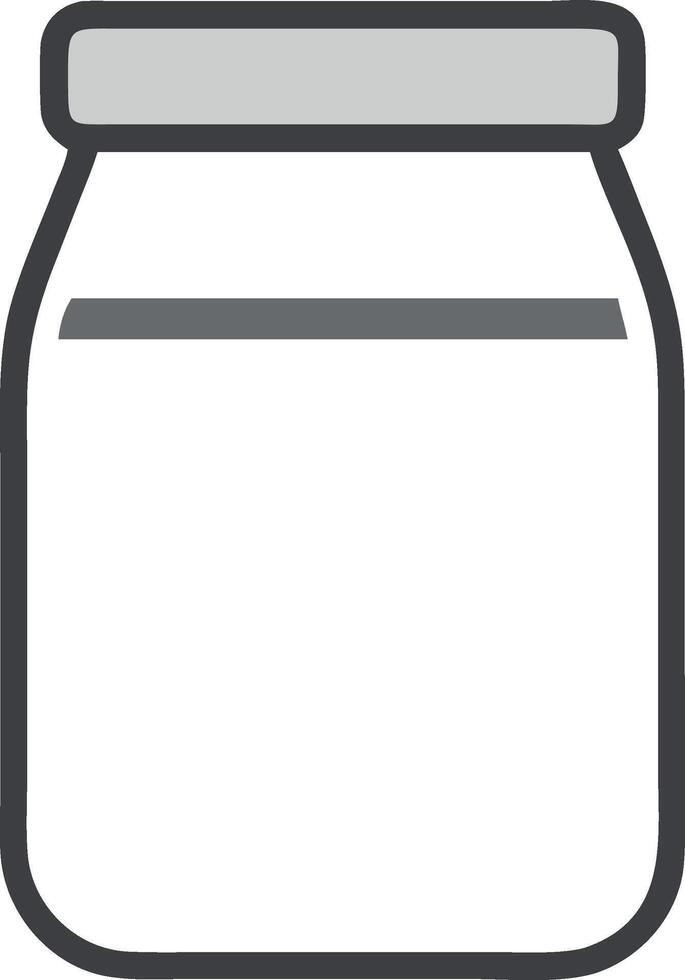 Vintage Glass Jar with Lid Artwork vector
