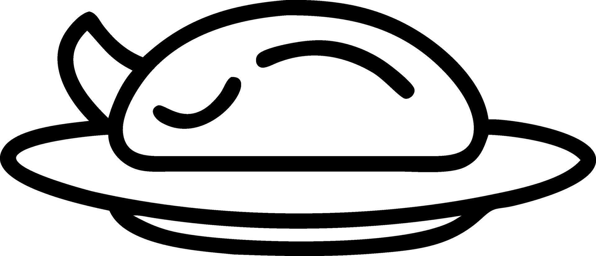 Hand-Painted Plate Design vector
