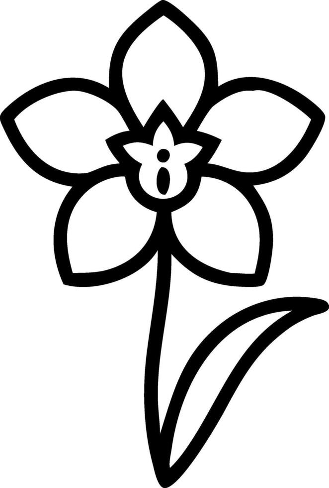 Delicate Spring Daffodil Drawing vector