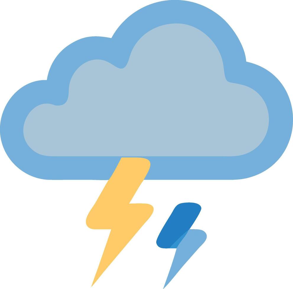 Dramatic Cloud and Lightning Artwork vector