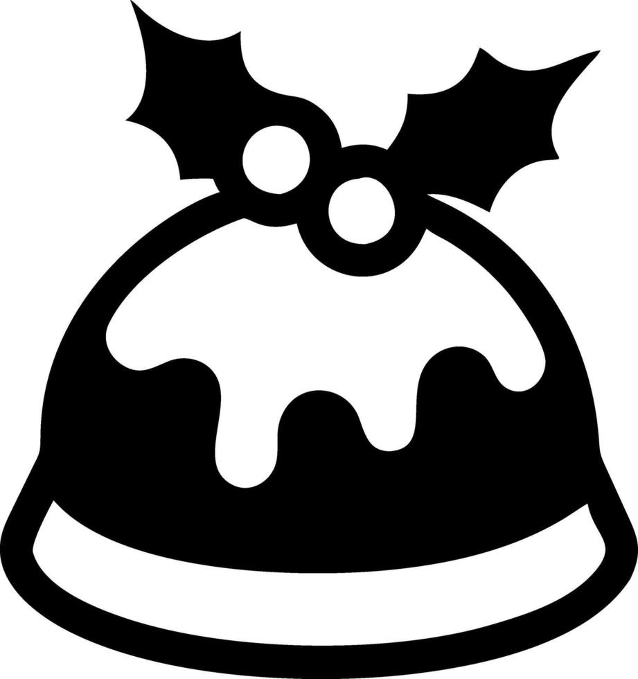 Creative Holiday Pudding Design vector