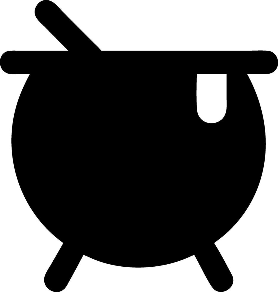 Creative Halloween Cauldron Concept vector