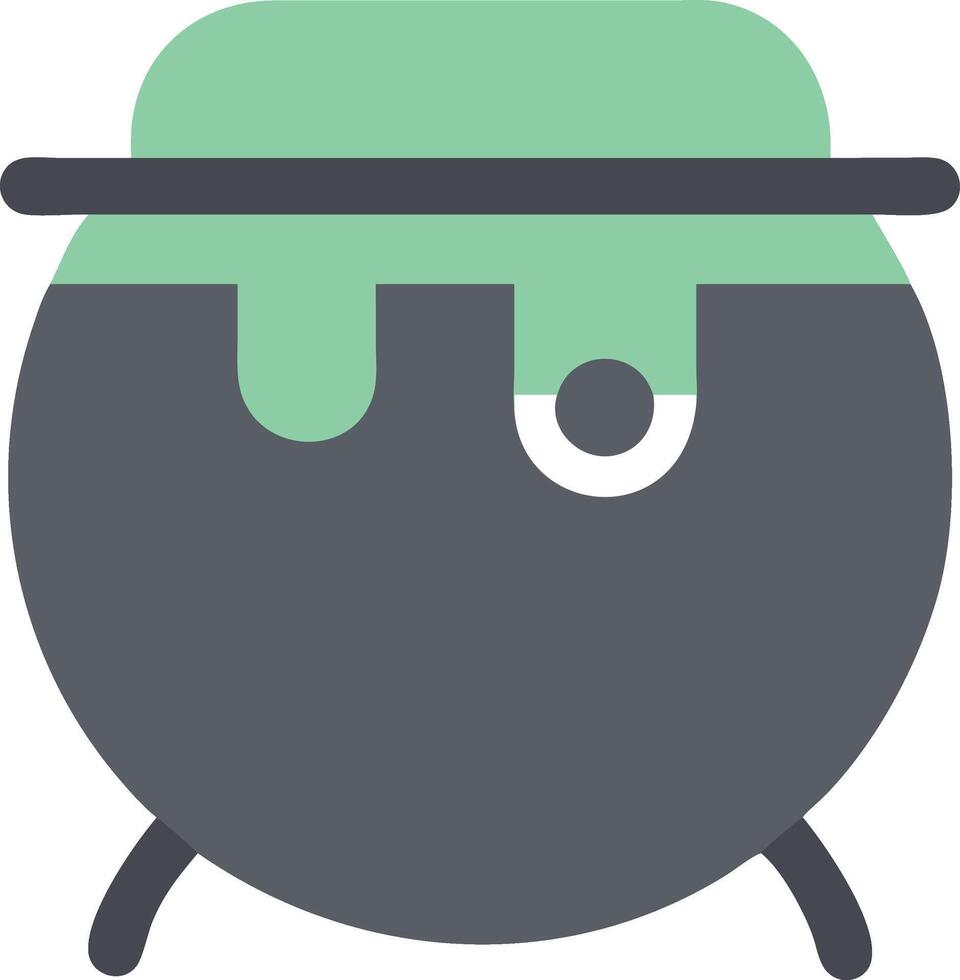 High-Quality Iron Cauldron Illustration vector