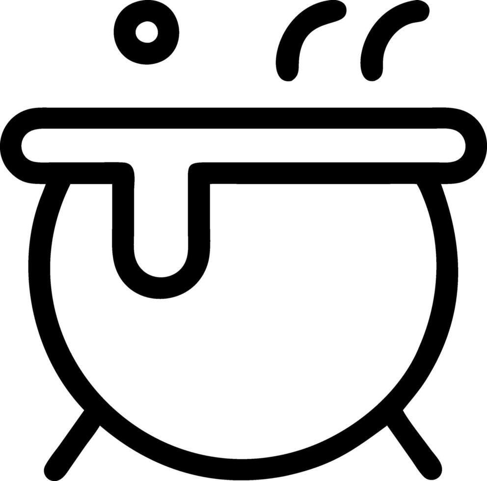 Fantasy Potion Cauldron Concept vector