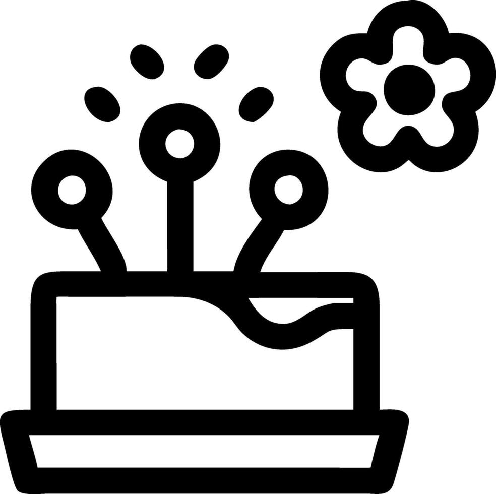 Handcrafted Cake with Flower Accents vector
